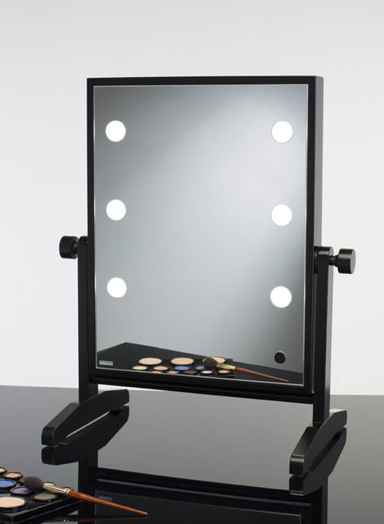 Specchio trucco illuminato da tavolo