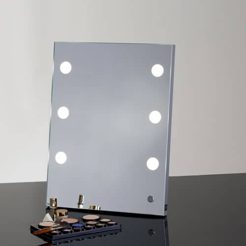 specchio trucco con luci verticale da tavolo